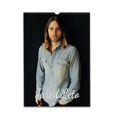 Jared leto 2027/28 Full Photo Wall Calendar Personalised Choose start Month
