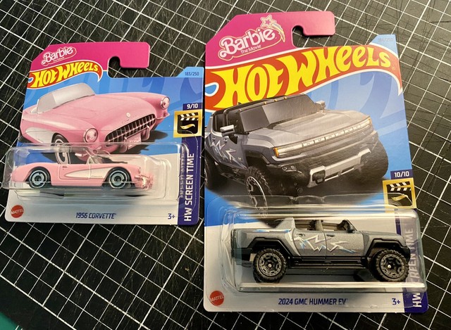 2x 2023 Hot Wheels Barbie The Movie HW Screen Time Mainline 2x 2023 Hot Wheels Barbie The Movie HW Screen Time Mainline