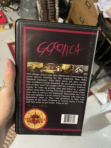 Gorotica VHS Rare Horror SOV Shot On Video Sub Rosa 1/150 - Picture 2 of 3