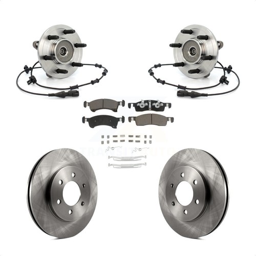 Front Car &amp; Truck Brake Disc Rotors Drilled Front &amp; Rear Drilled &amp; Slotted Brake Rotors &amp; Pads Kit For 2018-2020 F-150, Expedition &amp; Navigator Brake Rotor And Pad Kit