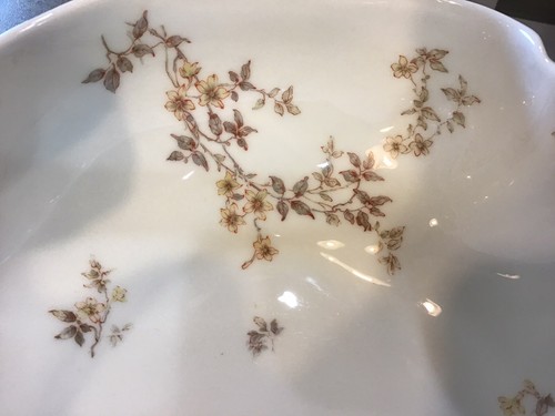 Haviland & Co Limoges Large 10β White GOLD Accents Serving Bowl β€οΈπ₯π«π·π΄π₯π«π· - Picture 4 of 12