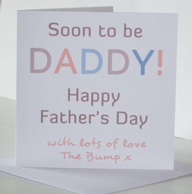 first father's day card from baby
