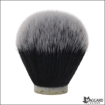 Maggard Razors 30mm Black & White Synthetic Shaving Brush Knot Only