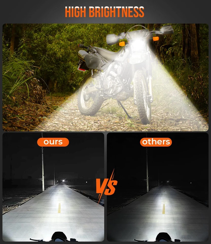 4X6" LED Headlight High Low beam Kit For Suzuki DRZ-400 & DR 650 "Plug and play" Foto 4 de 4