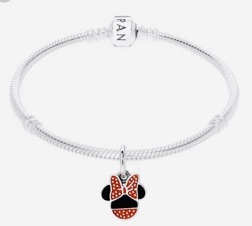 Original Pandora Disney Minnie Icon Dangle Charm mit gemischter Emaille # 791460ENMX - Bild 3 von 5