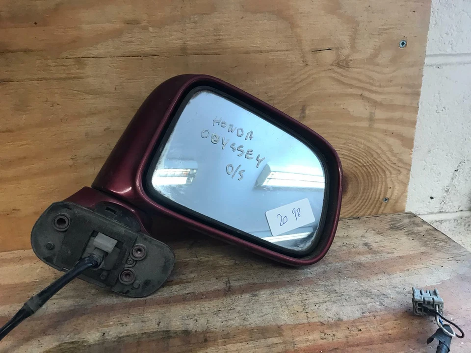 Espejo de puerta de ala marrón eléctrico Honda Odyssey 1997 conductor Foto 2 de 4