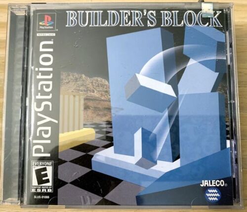 BUILDER'S BLOCK Playstation 1 Videogioco Jaleco MAI GIOCATO 1-2 Giocatori - Foto 1 di 2