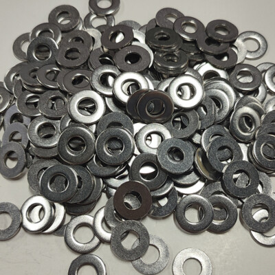 #ad 1 4quot; Stainless Steel Flat Washer BLACK MARINE GRADE 200 1000 PCS 5 8 OD $10.46