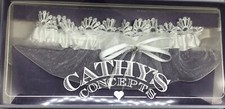 Cathy's Concepts Organza Wedding Garter  Free Toss Garter New in Box
