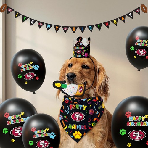 Pets First NFL Hund Geburtstag Party Zubehör Set 10 Teile mit 1 Football Bandana - Bild 74 von 82