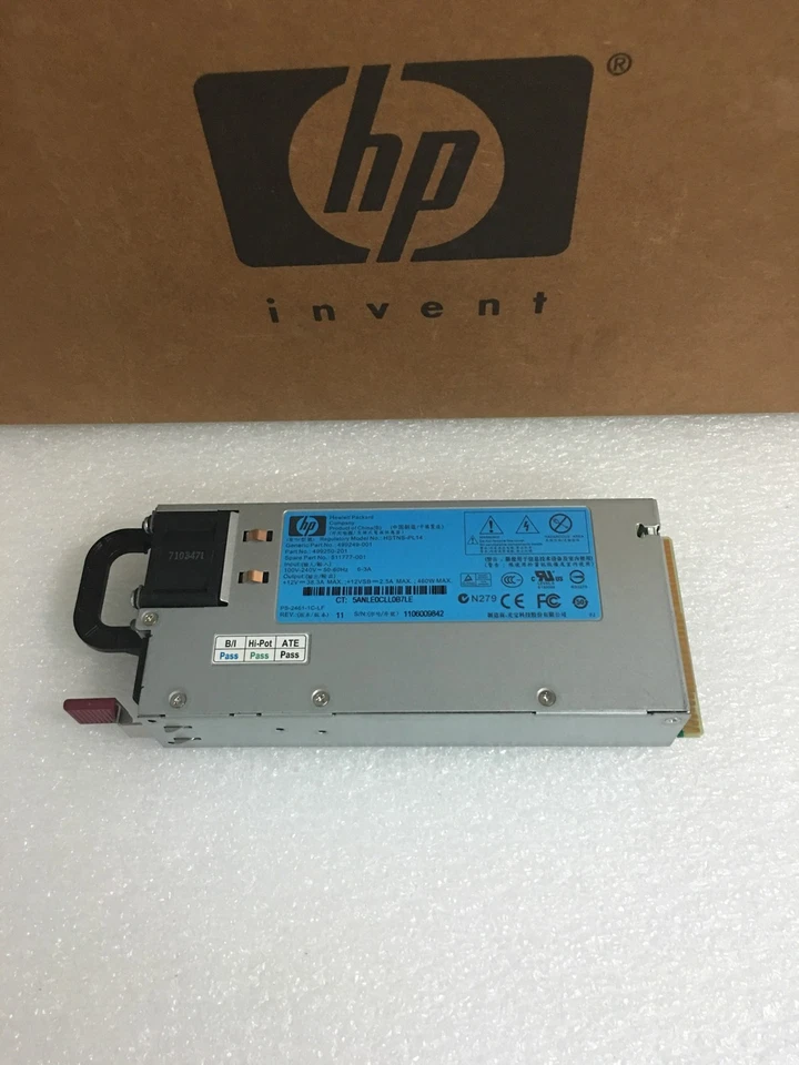 HP HSTNS-PL14 499250-201 499249-001 460W HE 12V power supply PS-2461-1C-LF - Image 2 of 4