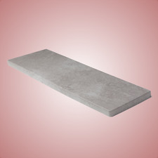 MDF Fensterbank 25mm Materialdicke Grau Beton-Optik laminiert  Fensterbänke