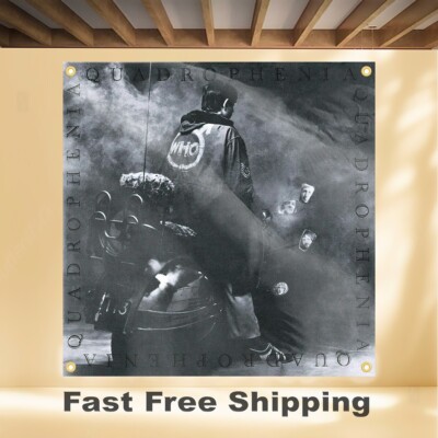 THE WHO QUADROPHENIA 4'X4' BANNER ALBUM COVER ART FABRIC POSTER