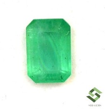 7x5 mm Certified Natural Emerald Octagon Cut 0.77 CTS Untreated Loose Gemstone
