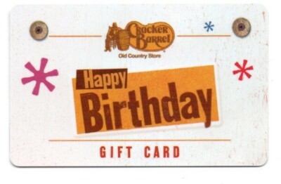 Cracker Barrel Old Country Store Birthday Gift Card No $ Value ...