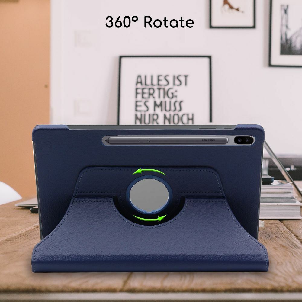 Housse rotative 360 pour Galaxy Tab S7 FE support horizontal et vertical T730 - 4