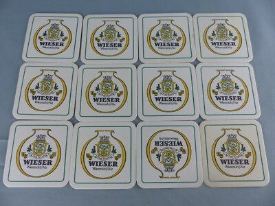 Lot of 10 SOUS BOCK WIESER WIESMÜHL ALZ beer mats beer felt beer lid D67