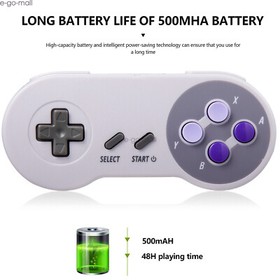 2PCS 2.4G Wireless SNES Gamepad for Super Nintendo Entertainment System SFC