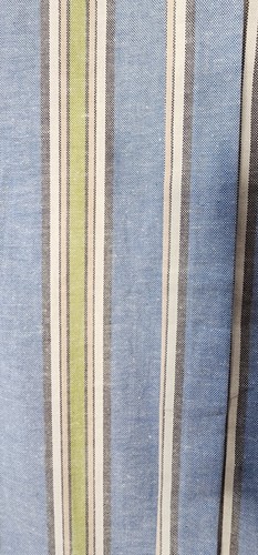 Ben Sherman Shirt Size Medium S/S Blue W/Green Tan Stripes Button On Sleeve $89 - Picture 7 of 10