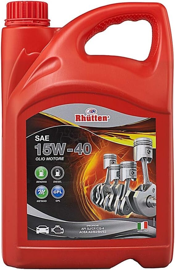 OLIO MOTORE SAE 15W-40 4 LITRI 220083 RHUTTEN