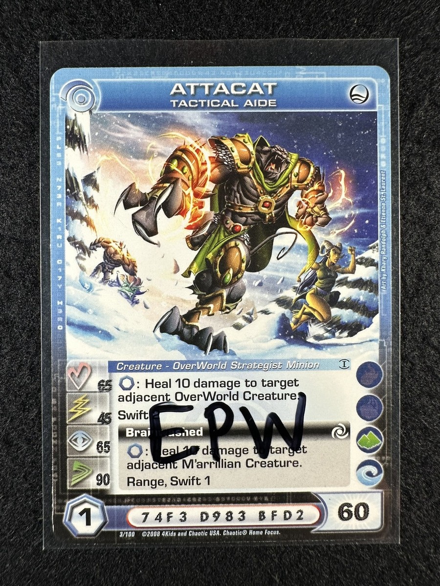Chaotic TCG 3 Max EPW Attacat Tactical Aide 3/100 ROTO 1st Ed