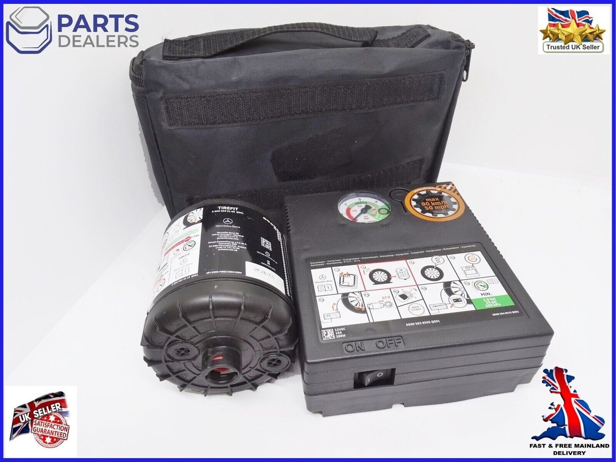 GENUINE MERCEDES TYRE REPAIR KIT PUMP INFLATOR SEALANT GLUE BAG