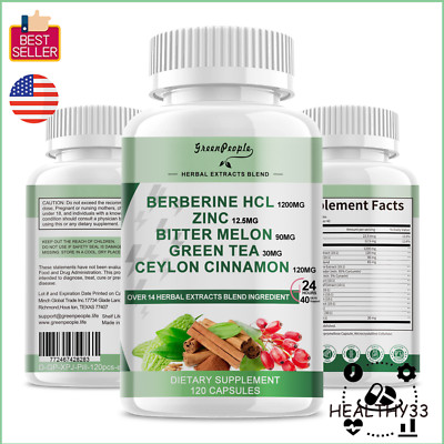 Berberine Supplement 1200mg per Serving - High Absorption Heart Health Support