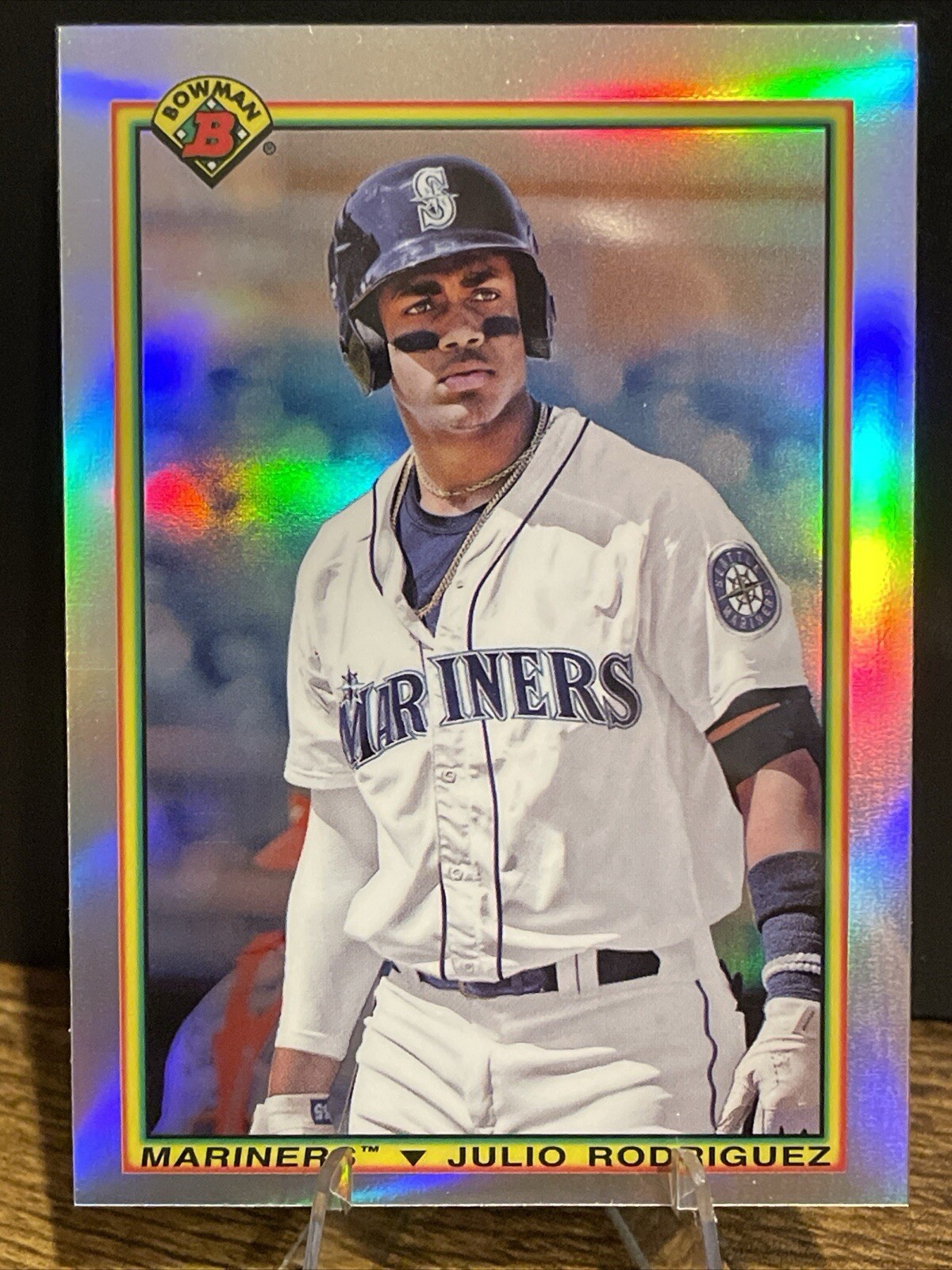 2020 Bowman 1990 Bowman#90B-JR Julio Rodriguez.  Top Prospect Card.