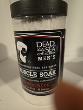 Dead Sea Collection Men's Sandalwood Muscle Soak 100 Natural Dead Sea Salts