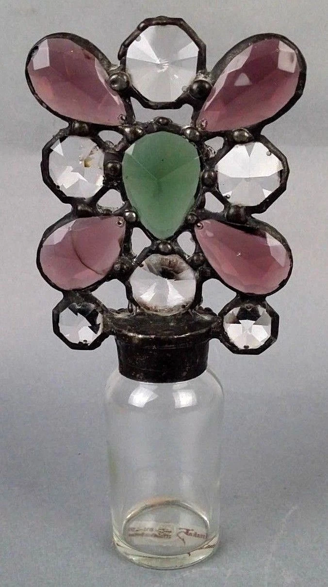 Trinka 5 Stained Glass Trinka5 Perfume Bottle Jar Decorative With Lid