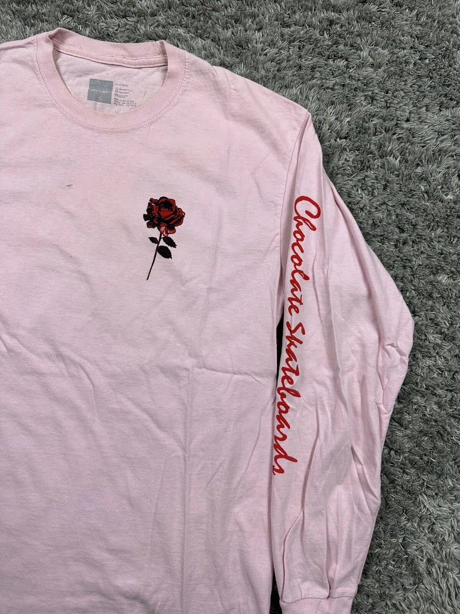 chocolate skateboards rose woman artwork long sleeve t shirt