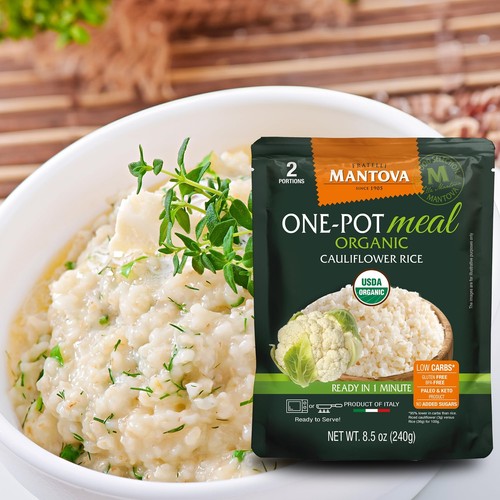 Riso Cavolfiore Bio Mantova 8,5 oz, Confezione da 6, Prodotto d'Italia - Foto 4 di 9