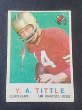 1959 Topps Y.A. TITTLE San Francisco 49ers Football Card # 130