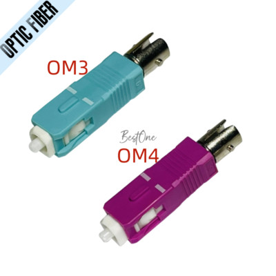 SC Male to ST Female UPC OM3 OM4 Fiber Optic Adapter Optical Coupler Converter