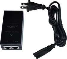 48V PoE Injector Power Adapter 10/100Mbps IEEE 802.3af for IP Cameras Phones AP