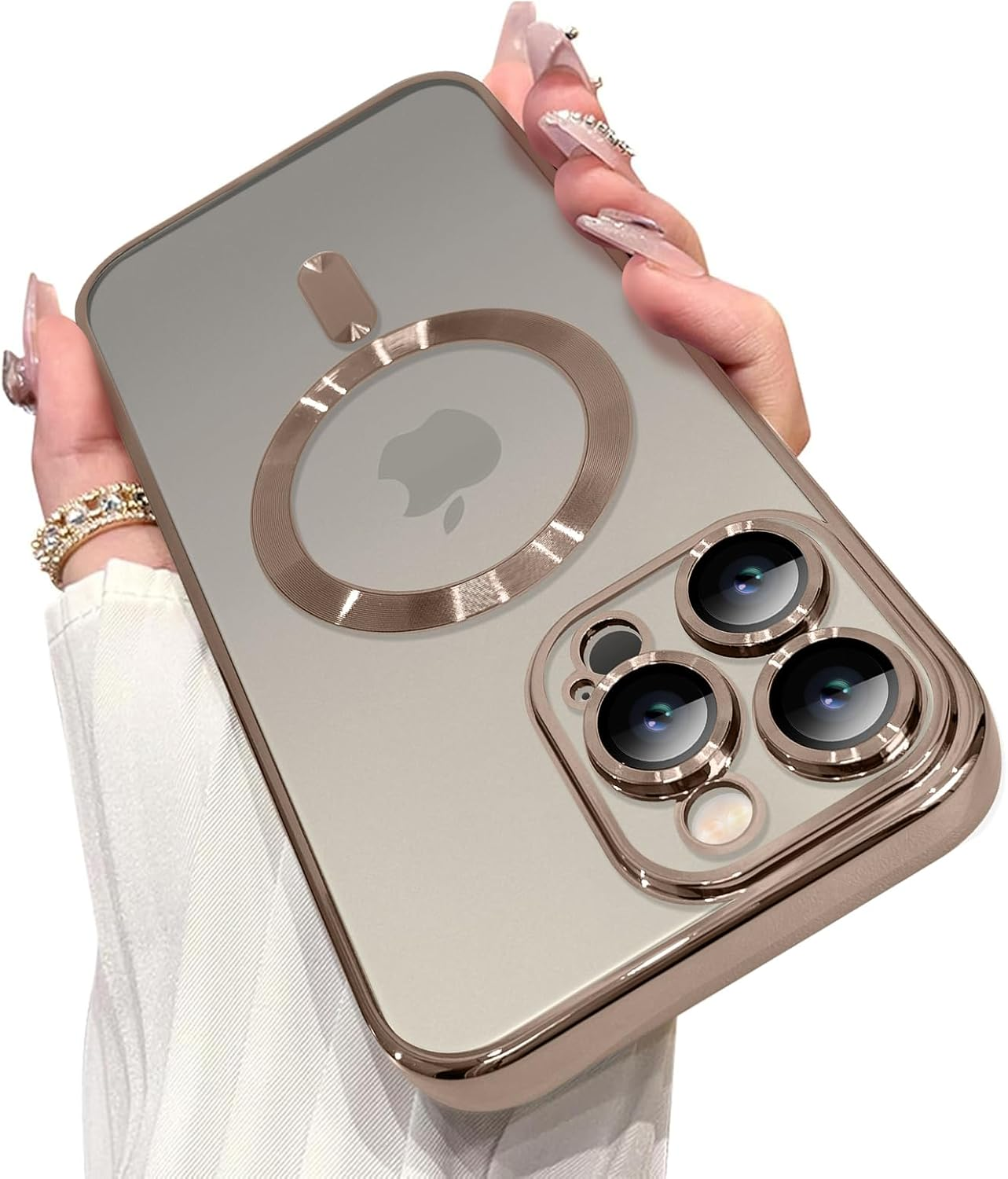 Magnetic Case Made for Iphone 16 Pro (6.3 Inch) [Built-In Camera Lens Protector]