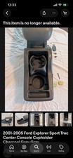 2001-2005 Ford Explorer Sport Trac Center Console Cupholder Charcoal Grey Gray 2001-2005 Ford Explorer Sport Trac Center Console Cupholder Charcoal Grey Gray