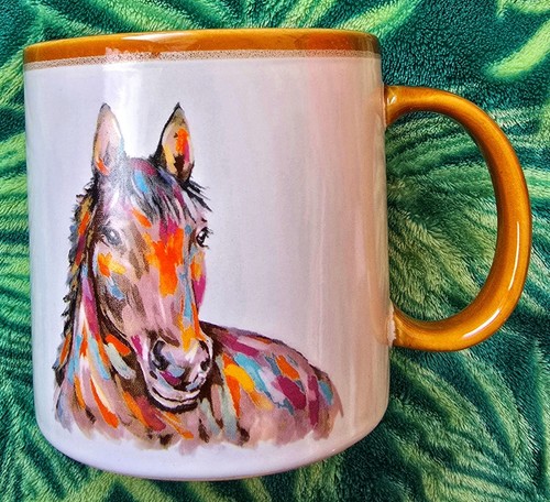 Mainstays - Favorite Magical Fascinating Lucky Horse Design - White Mug - 18 Oz
