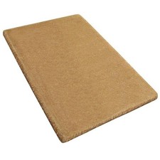 Door Mat 22 in. x 36 in. Tan Plain No Border Coir Coconut Fibre Tufted Weave