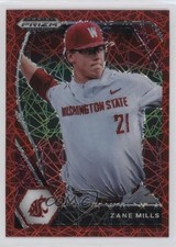 2021 Panini Prizm Draft Picks Red Velocity Prizm Zane Mills #PDP120 0o2b