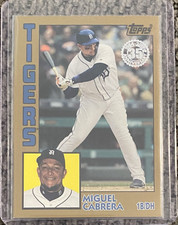 Topps 2019 Update Series 1984 Gold #84-6 Miguel Cabrera Tigers 05/50