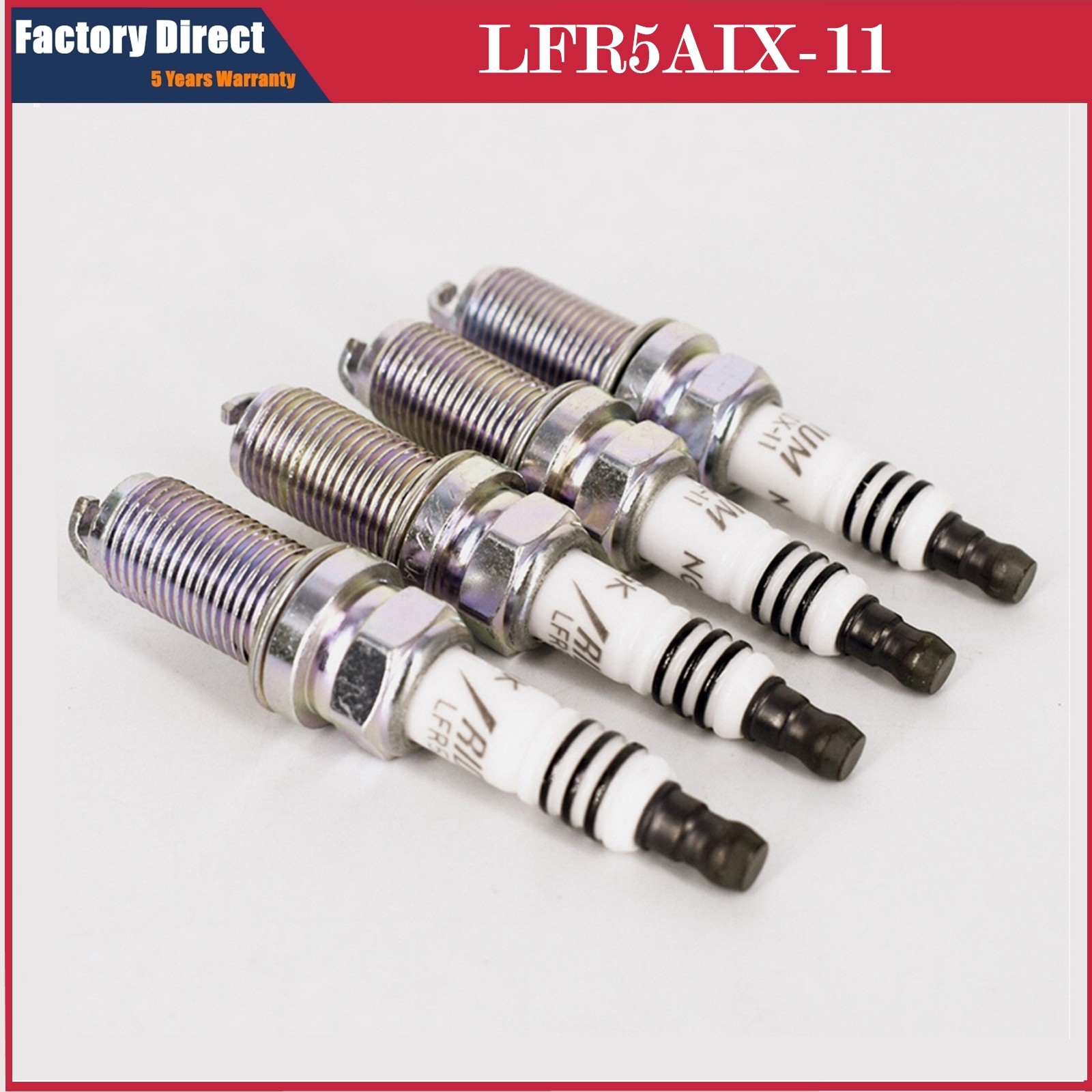 4pcs LFR5AIX11 Iridium IX Spark Plugs For Hyundai Nissan Infiniti Yamaha 4469