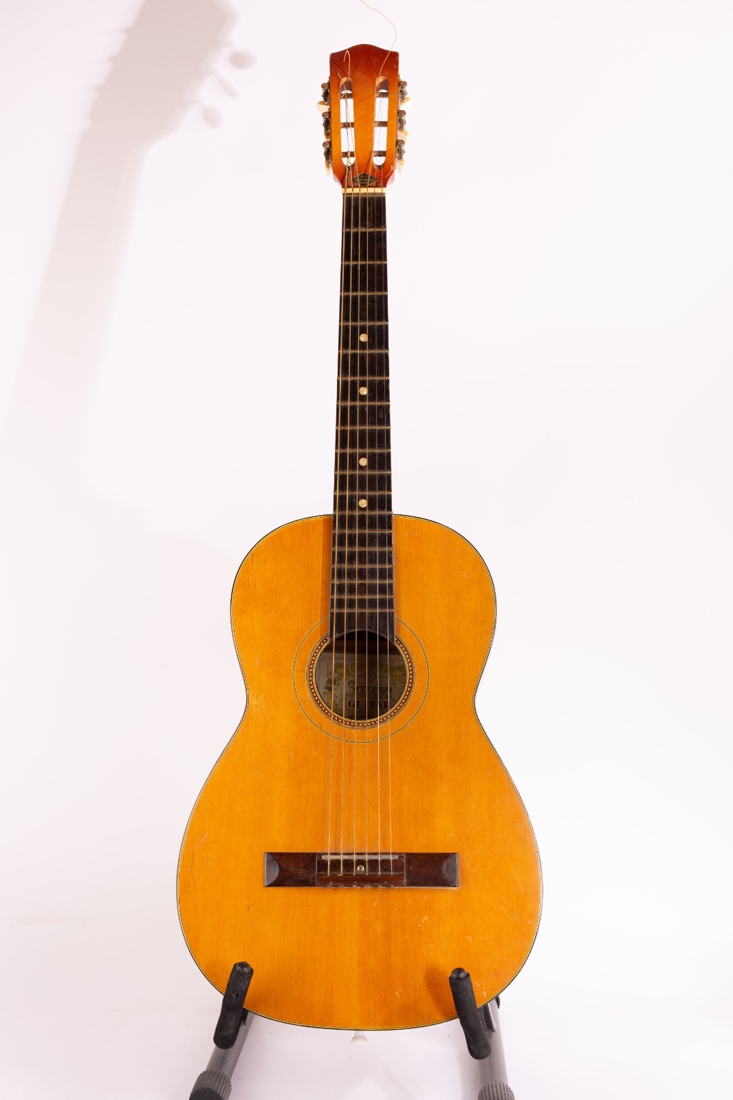 Vintage Suzuki Acoustic Guitar Parlor Number 6 Nagoya Japan with Case 1972 RARE!