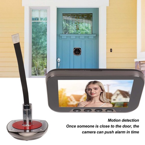 4.5in Smart Peephole Camera 1080P HD Digital Doorbell Video Viewer Mobile De NEW - Afbeelding 9 van 12