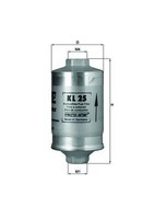 Knecht KL25 Kraftstofffilter FüR VW Audi BMW Porsche