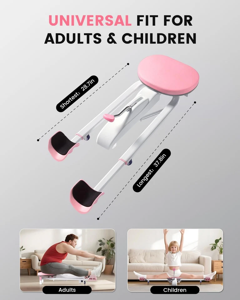 Máquina Dividida para Flexibilidad, Máquina Estiradora de Piernas con Longitud Ajustable y... Foto 2 de 4