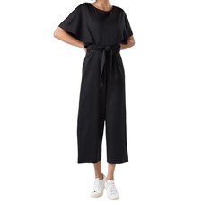 Vetta The Cape Jumpsuit Black 4 Women  s Tencel Versatile Casual Wide Leg