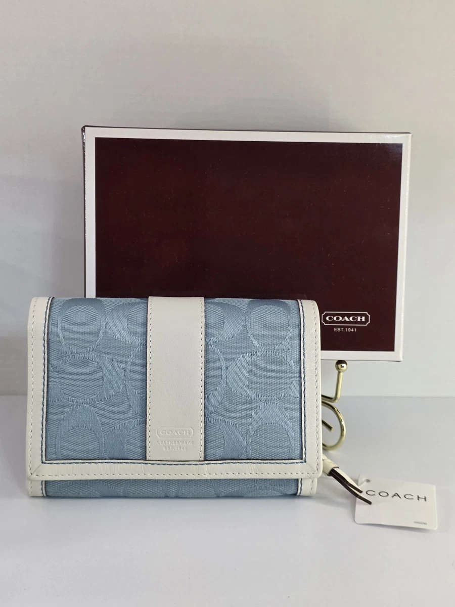 Coach Blue Wallets for Women with Vintage for sale | eBay