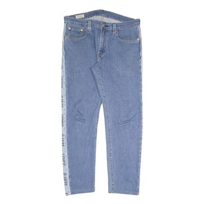 Levi's Big E Herren Regular Fit Straight Denim Light W30 L27 Logo Tape Detail