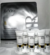 REVIVE BRIGHTENING SERUM & MASK SET - 6 x 5ml / .169 oz. 30ml TOTAL - NEW